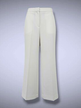 Zara Winter White Wide Leg Career Pants